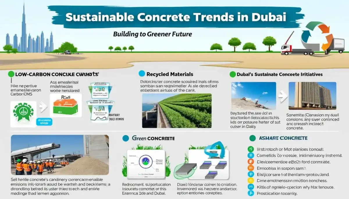 discover innovative sustainable concrete solutions shaping a greener future in dubai. explore the latest advancements in eco-friendly construction practices and materials that contribute to urban sustainability and environmental preservation.